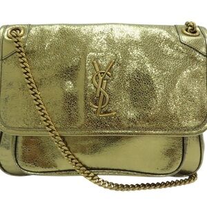 Yves Saint Laurent Shimmering Gold Crossbody Bag